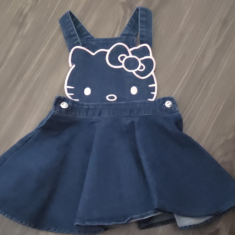 Hello Kitty Blue Skirt with Flared Design